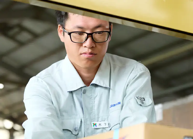 2018年入組 集荷場勤務・営農指導担当 木下星夜さん